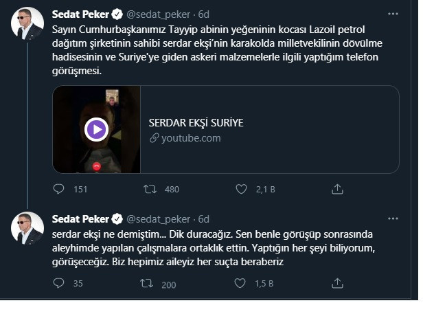 Sedat Peker Son Bombasini Patlatti Biz Hepimiz Aileyiz Her Sucta Beraberiz Yerelin Gundemi