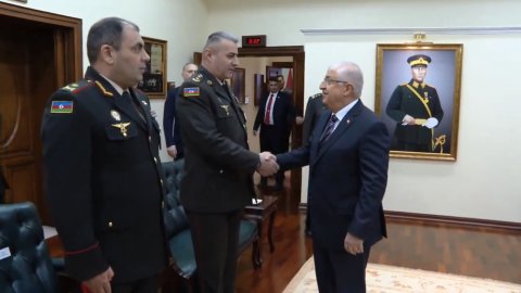 Bakan Güler, Azerbaycan Silahlı Kuvvetlerinde görevli generalleri kabul etti