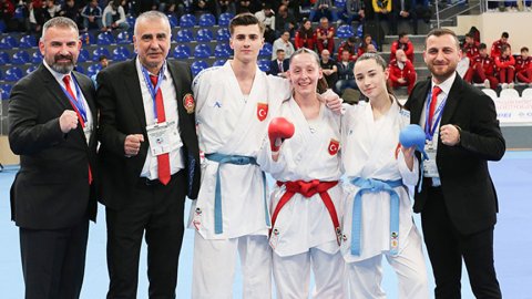 Milli karateciler, Gürcistan'daki Avrupa Şampiyonası'nda madalyaları topladı