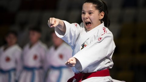 Ankara'da düzenlenen Türkiye Karate Şampiyonası'nın açılış töreni yapıldı