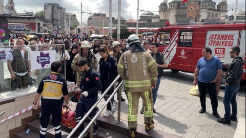  Taksim metrosunda intihar girişiminde bulunan kişi kurtarıldı