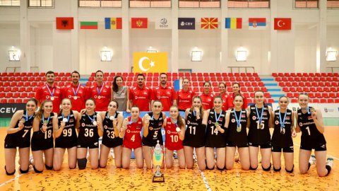 18 Yaş Altı Kadın Milli Voleybol Takımı, Balkan şampiyonu oldu