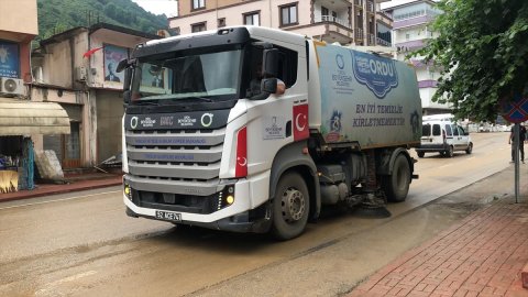 Ordu'nun iki ilçesinde hasar tespiti yapılıyor