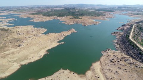 Kırklareli'nde Kayalıköy Barajı'nın doluluk oranı kritik düzeylere indi