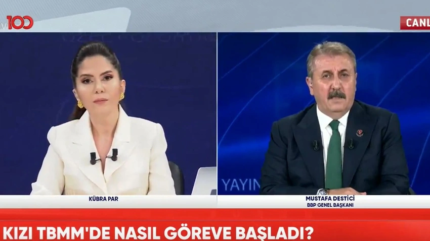 BBP Genel Başkanı Mustafa Destici tv100'e konuştu: Canlı yayında gerginlik!