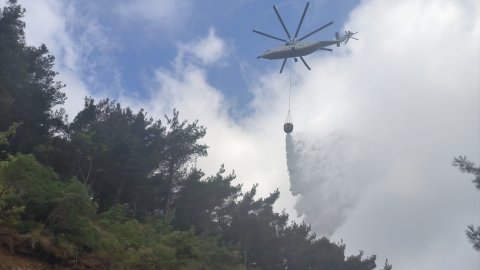 Hatay Arsuz'daki orman yangını kontrol altına alındı!