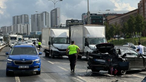 E-5'te zincirleme kaza: Çok sayıda yaralı var