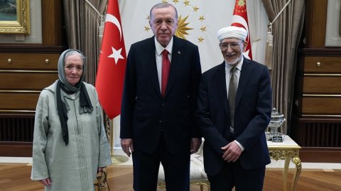 Cumhurbaşkanı Erdoğan, Faslı filozof Taha Abdurrahman'ı kabul etti