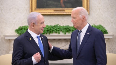 ABD Başkanı Biden, Beyaz Saray'da Netanyahu ile bir araya geldi