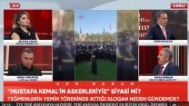 Hayati Yazıcı "Mustafa Kemal'in askerleriyiz" yeminini tv100'e böyle yorumladı