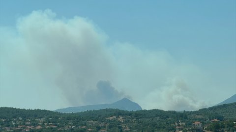 Muğla'da çıkan orman yangınına müdahale ediliyor