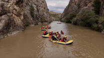 Gazilerin rafting heyecanı