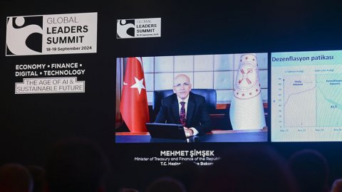 Bakan Şimşek  Global Liderler Zirvesi'nde: "Mayıs'tan bu yana enflasyonda çok hızlı bir düşüş var"